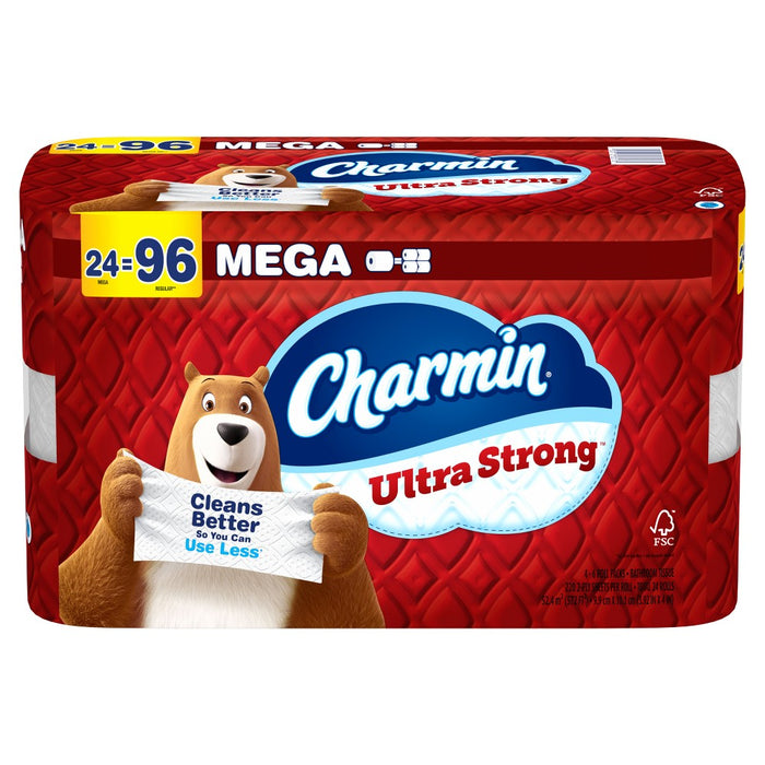 Charmin Ultra Strong Toilet Paper - 24 Mega Rolls