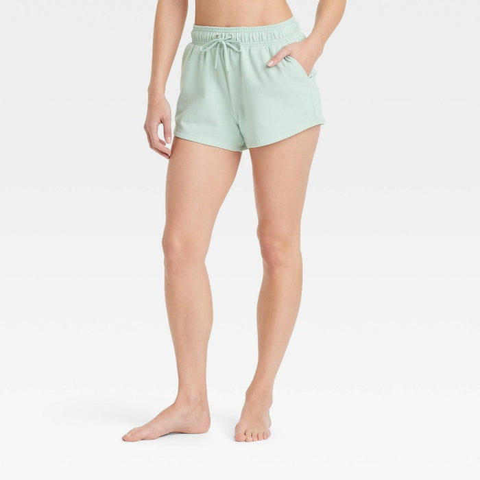 Women's Fleece Shorts - Auden Light Green L *ADD 3 TO YOUR CART & 1 IS FREE!*