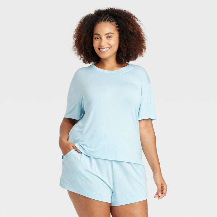 Women's Cloud Knit Pajama T-Shirt-Auden Blue 4X *ADD 3 TO YOUR CART & 1 IS FREE!*