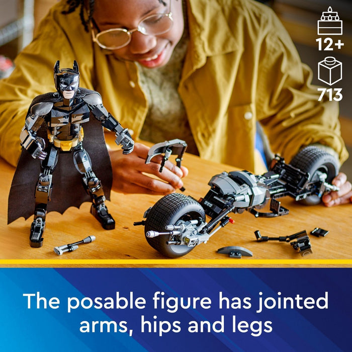 LEGO DC Batman: Batman Construction Figure & the Bat-Pod Bike Action Toy 76273