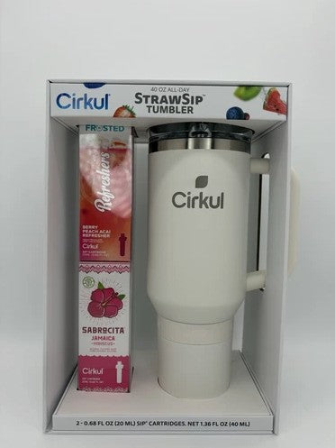 Cirkul Pearl All-Day StrawSip Tumbler Starter Kit - 40oz