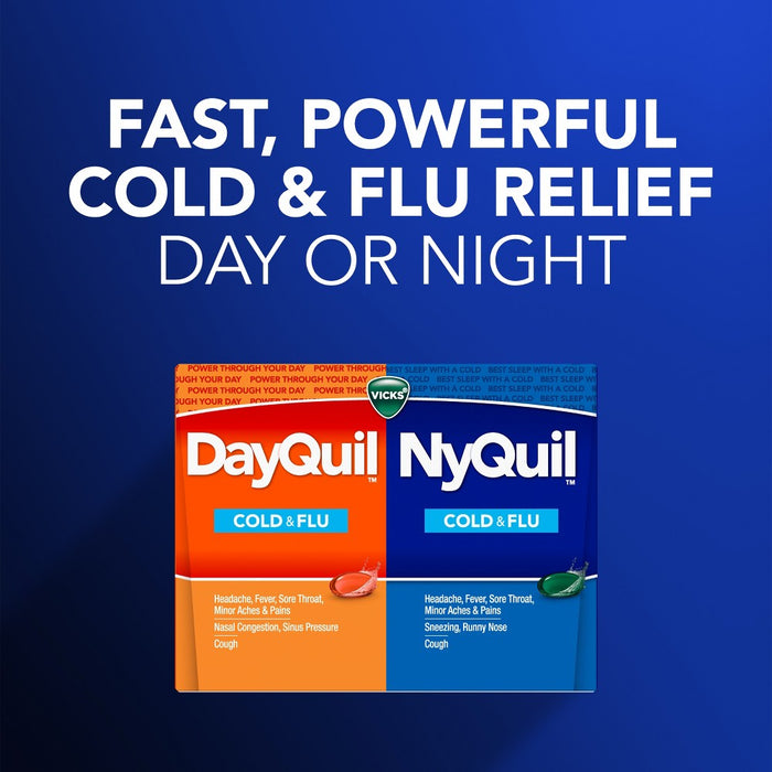 Vicks DayQuil & NyQuil Combo Pack, 72 Count