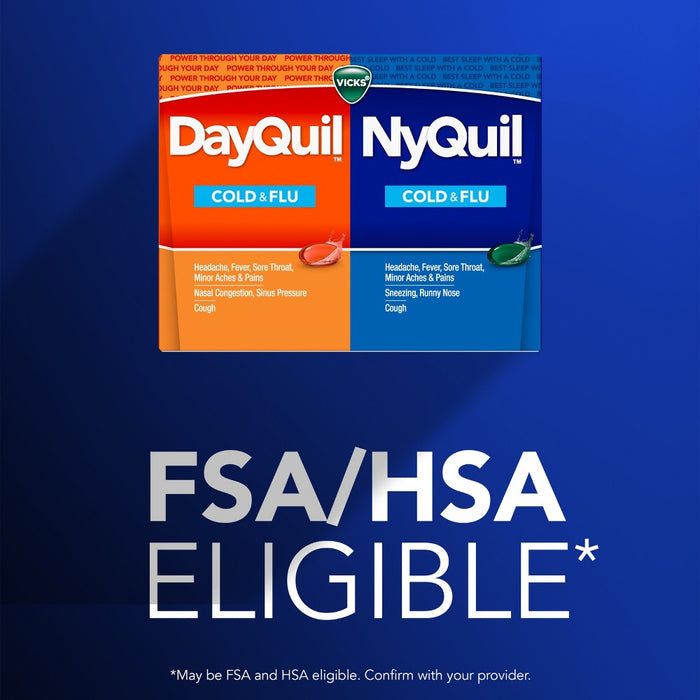 Vicks DayQuil & NyQuil Combo Pack, 72 Count