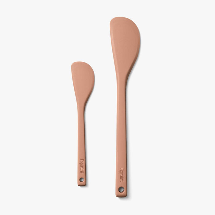 2pc Silicone Spatula Set Terracotta Orange - Figmint: Kitchen Utensil Set, Dishwasher-Safe, Adult Use