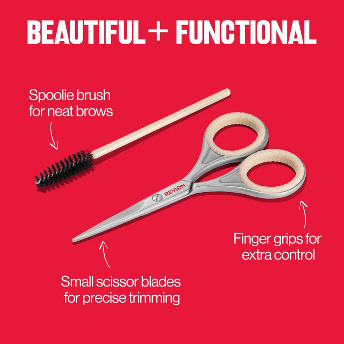 Revlon Designer Series with Brow Scissor and Spoolie Brush Set - 2pc