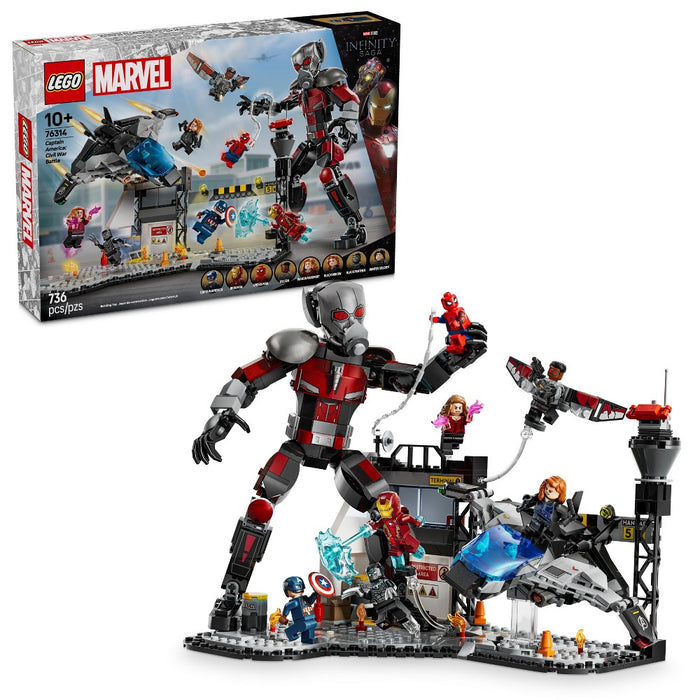 LEGO Marvel Captain America Civil War Action Battle Building Toy 76314