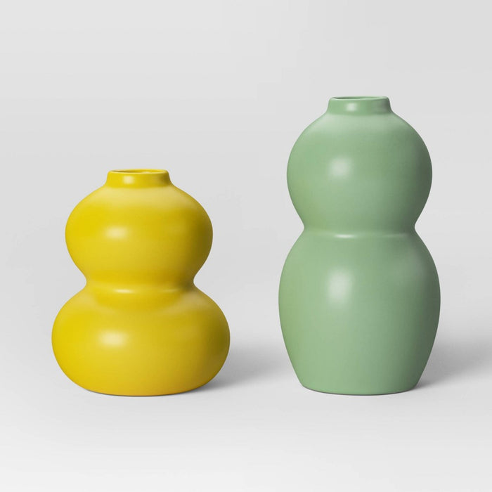 2pk Bud Vase Green - Room Essentials