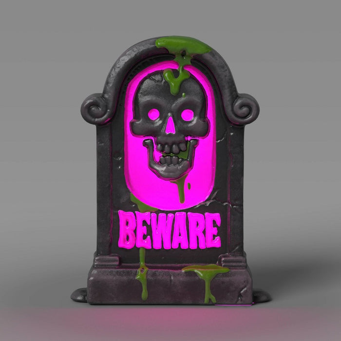 Lit Tombstone Blowmold Outdoor Halloween Decorative Prop - Hyde & EEK! Boutique
