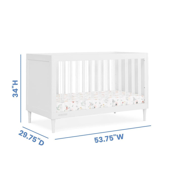 Delta Children Bowie 4-in-1 Convertible Crib - Greenguard Gold Certified - Bianca White (LOCAL PICKUP ONLY)