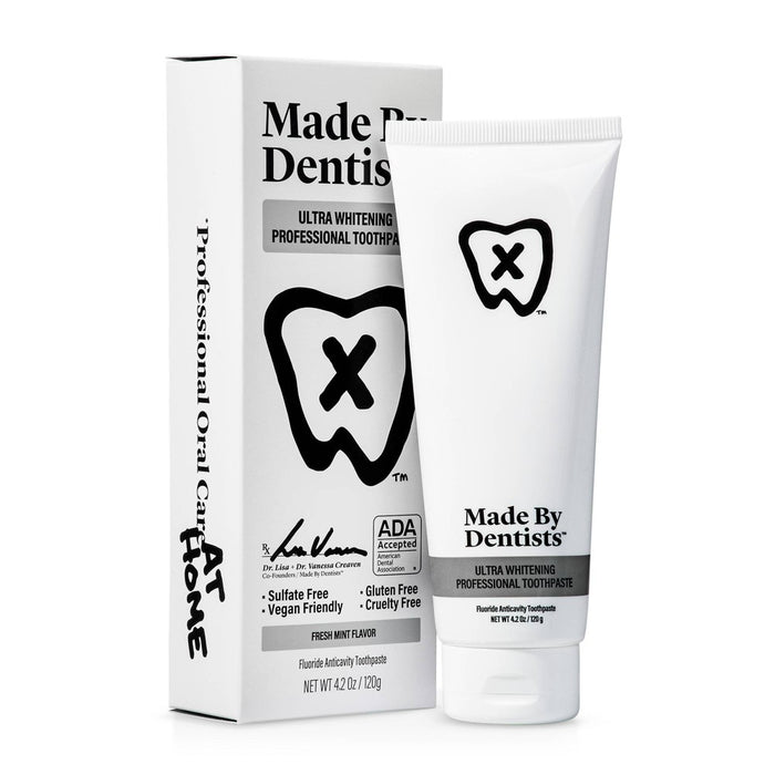 Made By Dentists Ultra Whitening Toothpaste - Fluoride Anticavity Toothpaste - Fresh Mint Flavor - 4.2 oz