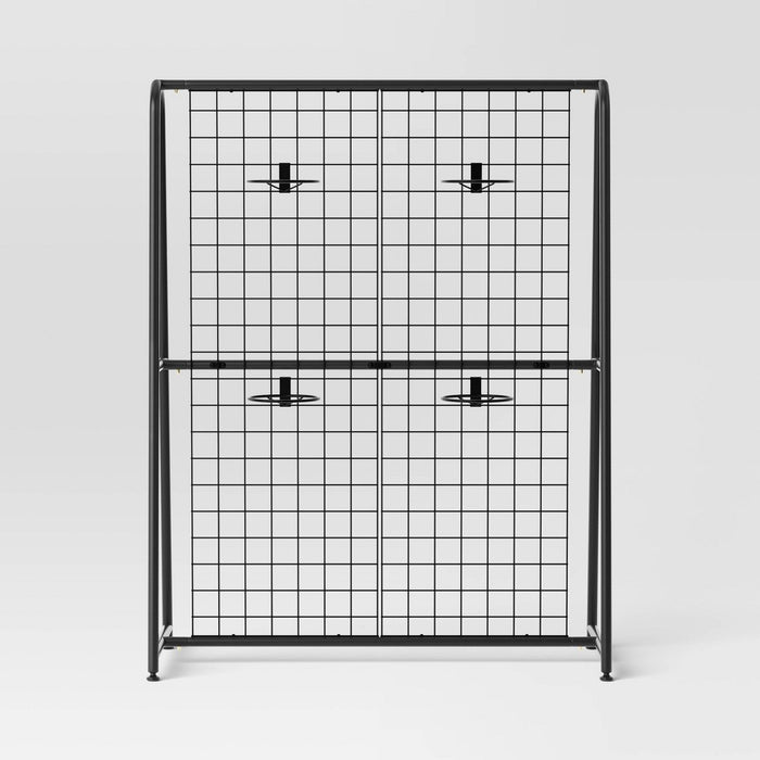 A-Frame Patio Decorative Screen Black 1.83'x5.41'x4.25' - Room Essentials (LOCAL PICKUP ONLY)