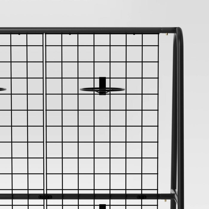 A-Frame Patio Decorative Screen Black 1.83'x5.41'x4.25' - Room Essentials (LOCAL PICKUP ONLY)