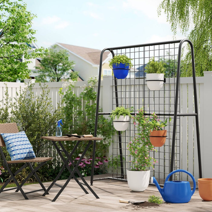 A-Frame Patio Decorative Screen Black 1.83'x5.41'x4.25' - Room Essentials (LOCAL PICKUP ONLY)