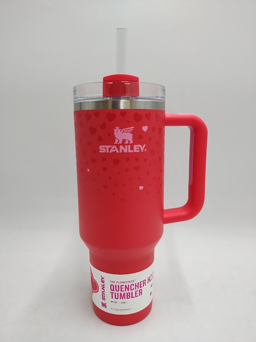 Stanley 40 oz Stainless Steel H2.0Tumbler Ruby Hearts SEE DETAILS