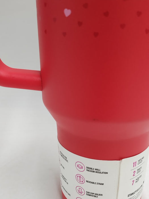 Stanley 40 oz Stainless Steel H2.0Tumbler Ruby Hearts SEE DETAILS