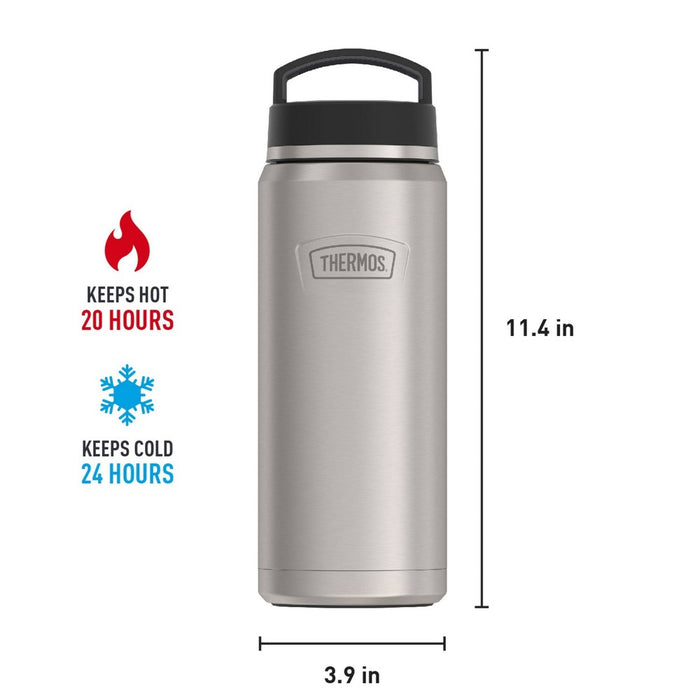 Thermos 40oz Stainless Steel Hydration Water Bottle Stainless Steel Finish