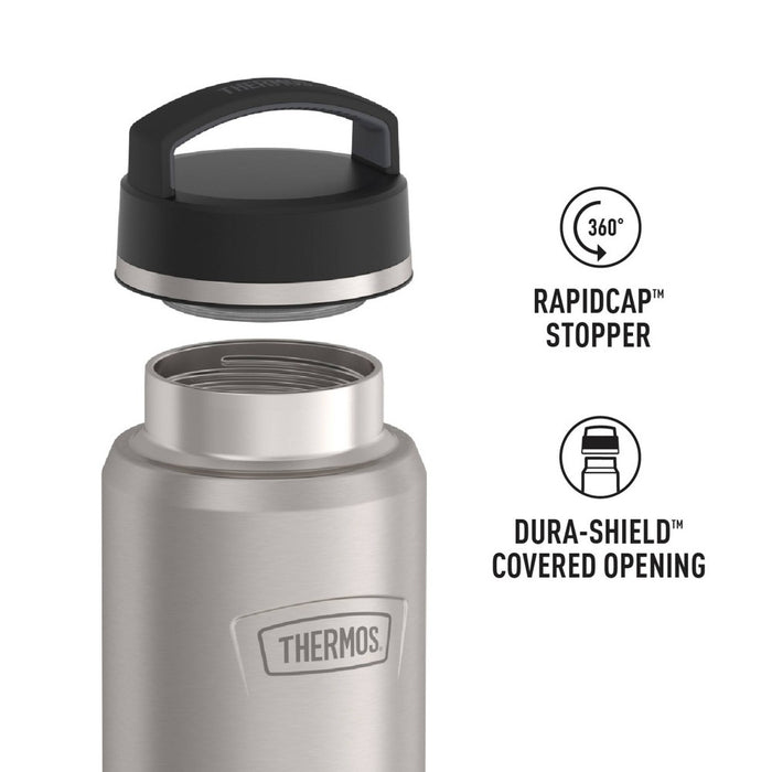 Thermos 40oz Stainless Steel Hydration Water Bottle Stainless Steel Finish