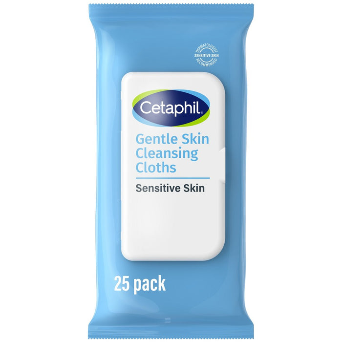 Cetaphil Gentle Skin Cleansing Cloths Face and Body Wipes - 25ct