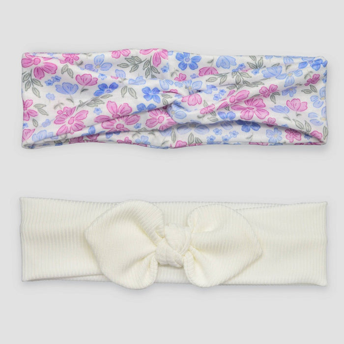 Carter's Just One You Baby 2pk Floral Headwrap - 0-12M