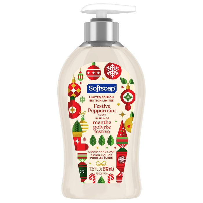 Softsoap Holiday Seasonal Hand Soap - Peppermint - 11.25 fl oz