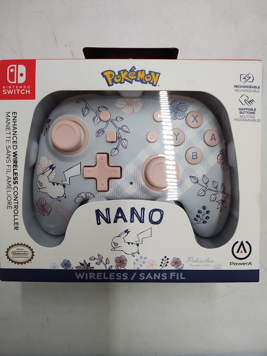 PowerA Nano Enhanced Wireless Controller for Nintendo Switch - Pikachu Garden SEE DETAILS