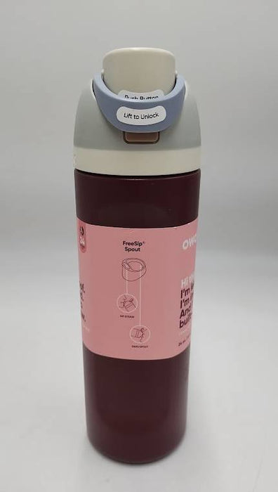 Owala 24oz FreeSip Stainless Steel Water Bottle - Maroon READ DESCRIPTION