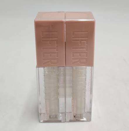 2 PACK Maybelline Lifter Gloss Plumping Lip Gloss with Hyaluronic Acid - 1 Pearl