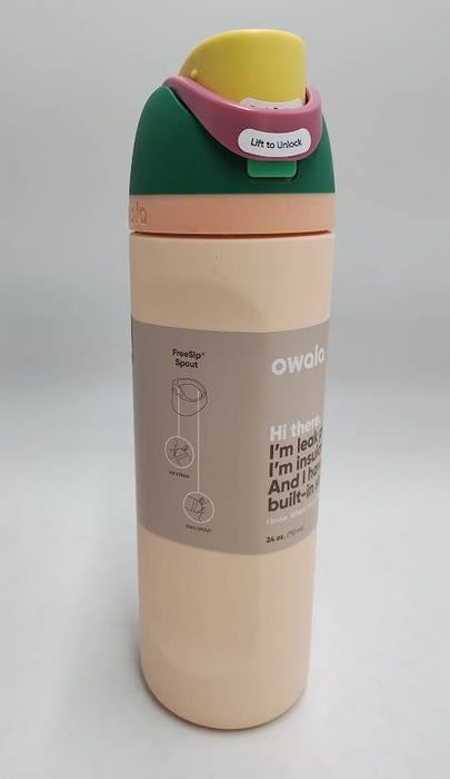 Owala FreeSip 24oz Stainless Steel Water Bottle - Sandy Shores READ DESCRIPTION