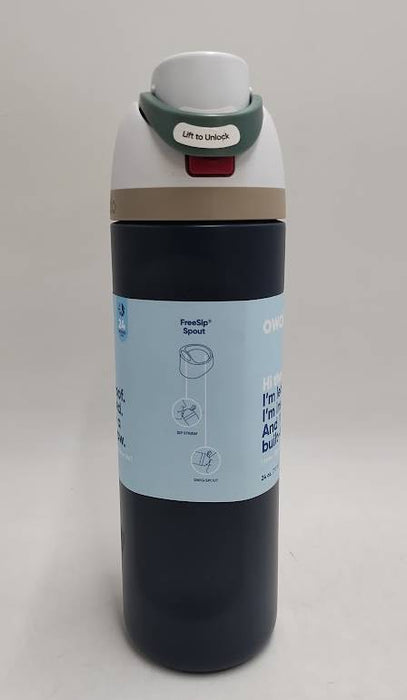 Owala 24oz FreeSip Stainless Steel Water Bottle - Navy Nights READ DESCRIPTION