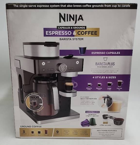 Ninja CFN602 Espresso & Coffee Barista System With Ristretto Function (LOCAL PICKUP ONLY)