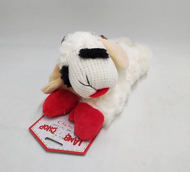 Multipet Lamb Chop with Antlers Dog Interactive Plush Toy
