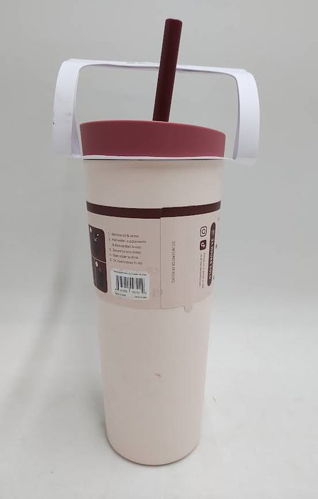 BlenderBottle 24oz Stainless Steel Strada Straw Tumbler - Red READ DESCRIPTION