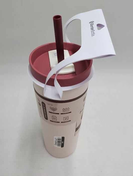 BlenderBottle 24oz Stainless Steel Strada Straw Tumbler - Red READ DESCRIPTION
