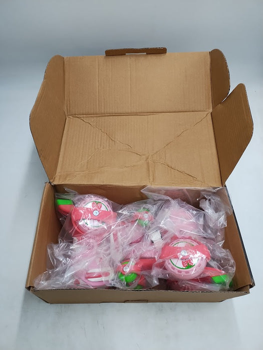 Roller Derby Girls' Jr Adjustable Strawberry Roller Skate - Pink S -SEE DETAILS