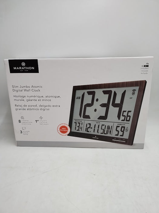 MARATHON Slim Jumbo Atomic Wall Clock,15-Inch Display SEE DETAILS