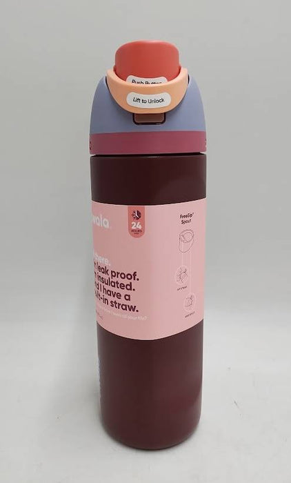 Owala 24oz FreeSip Stainless Steel Water Bottle - Maroon - SEE DETAILS
