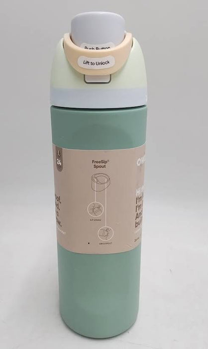 Owala 24oz FreeSip Stainless Steel Water Bottle - Sage Green - SEE DETAILS