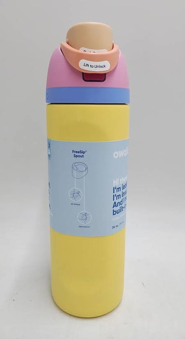 Owala 24oz FreeSip Stainless Steel Water Bottle - High Noon SEE DETAILS
