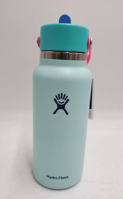 Hydro Flask 32oz Wide Mouth Flex Straw Water Bottle Polar SEE DETAILS