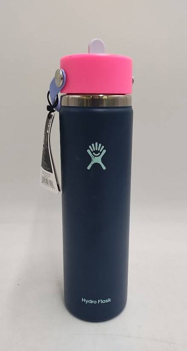 Hydro Flask 24oz Wide Mouth Flex Straw Water Bottle Winter Night SEE DETAILS