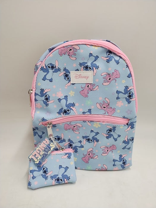 Kids' Stitch & Angel 11" Mini Backpack - Blue