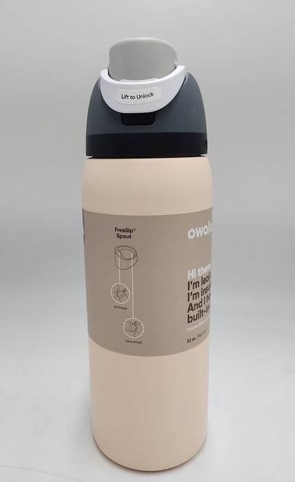 Owala FreeSip 32oz Stainless Steel Water Bottle - Sandy Shores READ DESCRIPTION