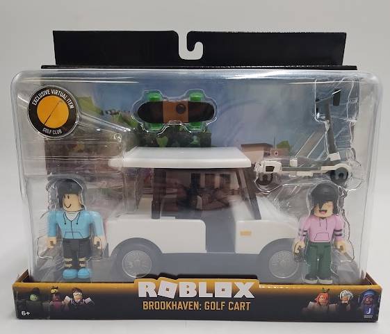Roblox - Feature Vehicle Brookhaven: Golf Cart with Figures.SEE DETAILS.