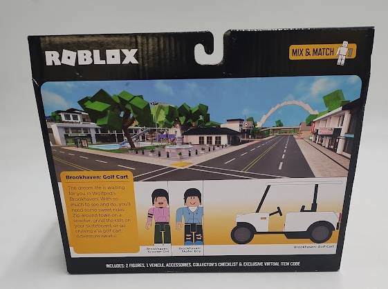 Roblox - Feature Vehicle Brookhaven: Golf Cart with Figures.SEE DETAILS.