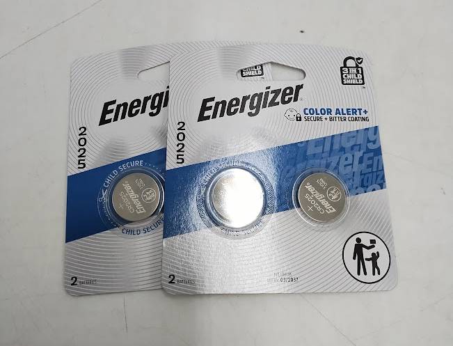 2 PACK !! Energizer 2pk 2025 Batteries Lithium Coin Battery