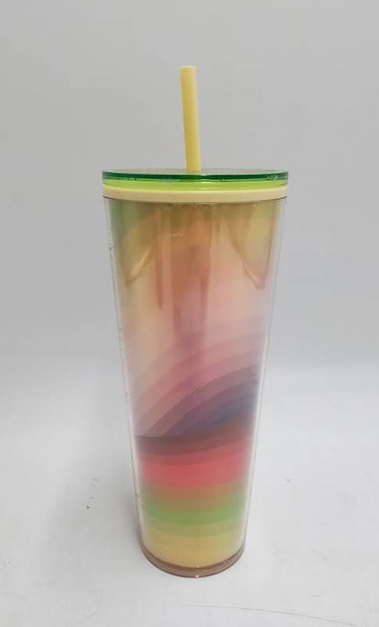 Starbucks 2025 Rainbow Waves Tumbler Venti 24oz Cold Cup SEE DETAILS