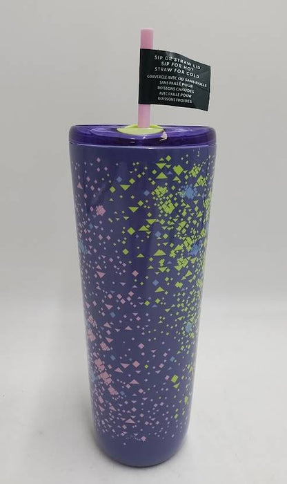 Starbucks Confetti Hot or cold Cup Stainless Steel 24fl oz - Purple SEE DETAILS