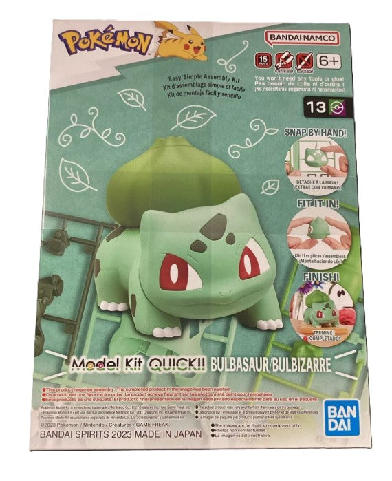 Bandai Pokemon Model Kit Model Kit Bulbasaur Action Figure