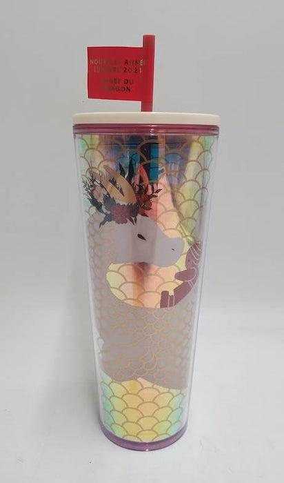 Starbucks 24oz Plastic Cold Cup Lunar New Year of the Dragon