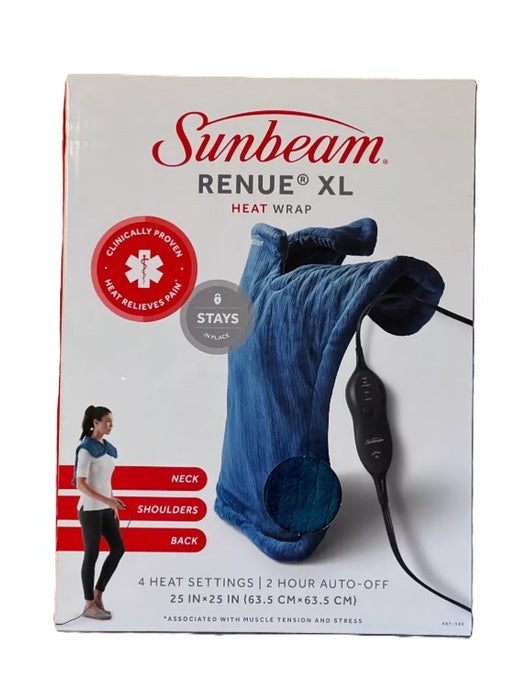 Sunbeam XL Renue Heat Wrap - Lakeshore Blue